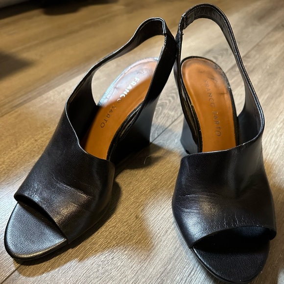 FRANCO SARTO OPEN TOE HEELS - Picture 2 of 4